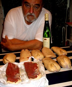 Juan Luis Bunuel looking at some Foix Graoie (sorry, i think i misspelled this)